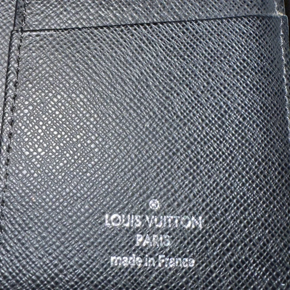 Louis Vuitton Graphite Brazza Damier Canvas Slim Long Wallet CheckBook | Unisex